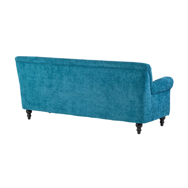 ブルーファブリックヴィンテージスタイル3シーターソファ　VINCENT(ヴィンセント)