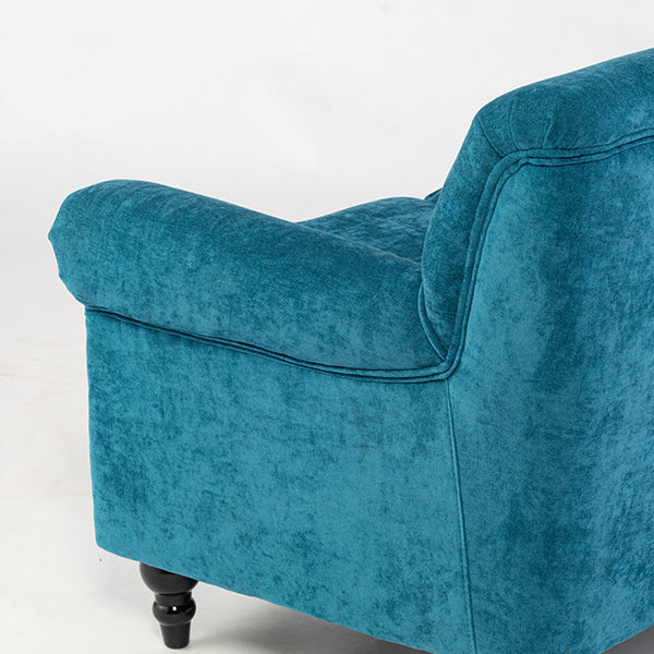 ブルーファブリックヴィンテージスタイル3シーターソファ　VINCENT(ヴィンセント)