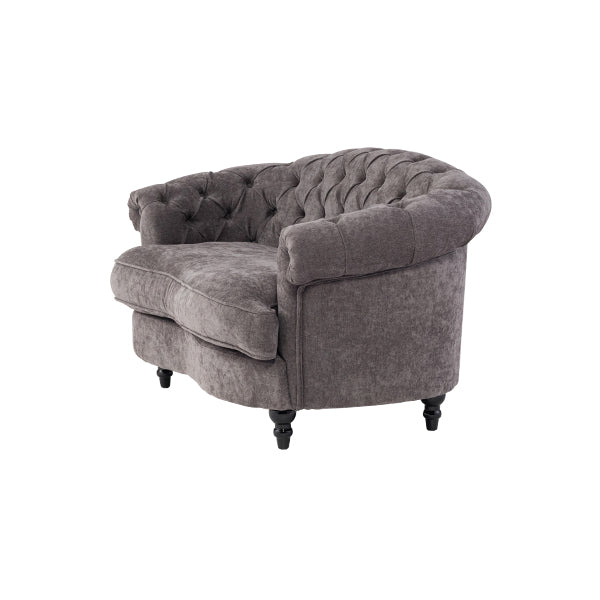 グレーファブリックフレンチスタイル2シーターソファ　MouSofa(モーソファ)