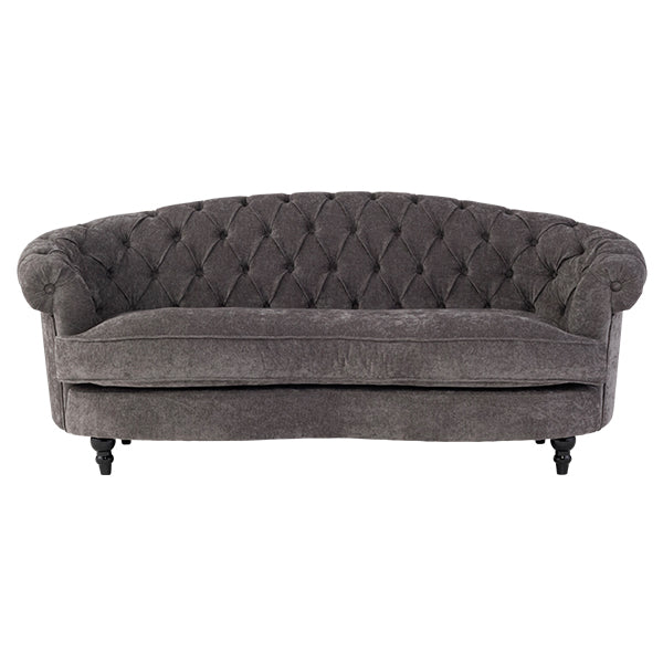 グレーファブリックフレンチスタイル3シーターソファ　MouSofa(モーソファ)