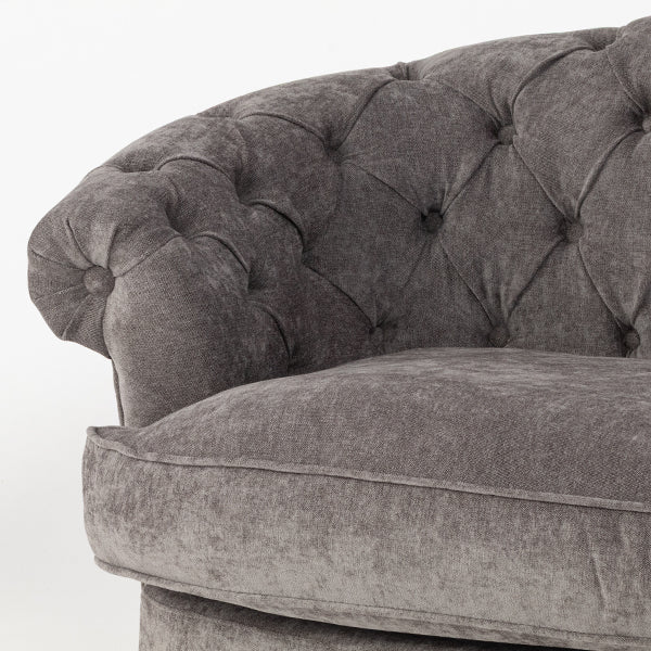 グレーファブリックフレンチスタイル3シーターソファ　MouSofa(モーソファ)