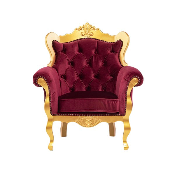ゴールドフレームロココ調シングルソファ　Monophony(モノフォニー)