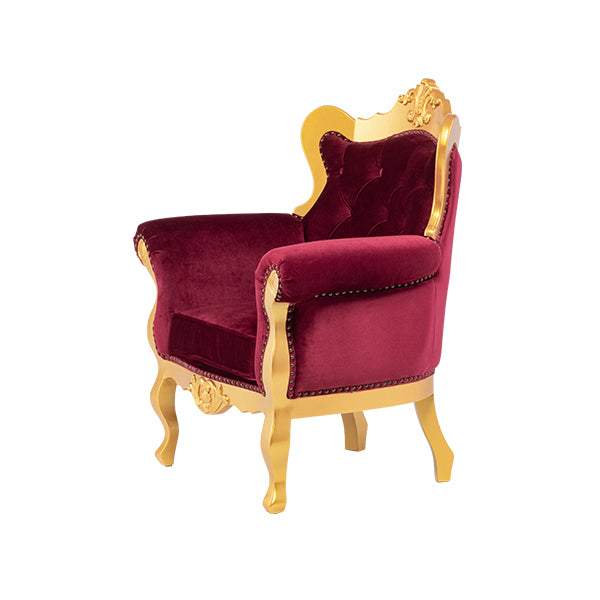 ゴールドフレームロココ調シングルソファ　Monophony(モノフォニー)