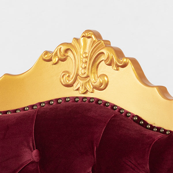 ゴールドフレームロココ調シングルソファ　Monophony(モノフォニー)