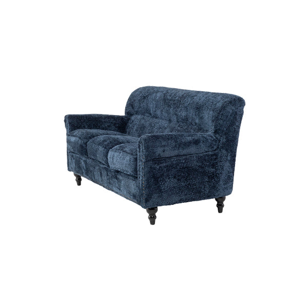 ブルーボアファブリックヴィンテージスタイル3シーターソファ　VINCENT(ヴィンセント)