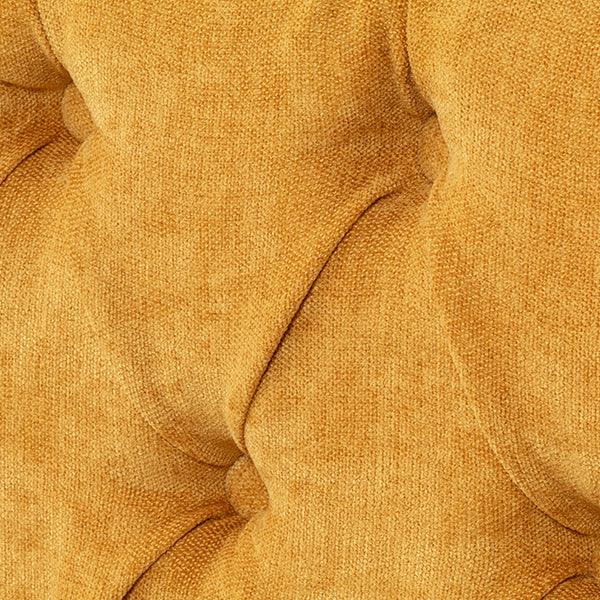 イエローファブリックコンパクトチェスターフィールドラウンジ3シーターソファ　VINCENT