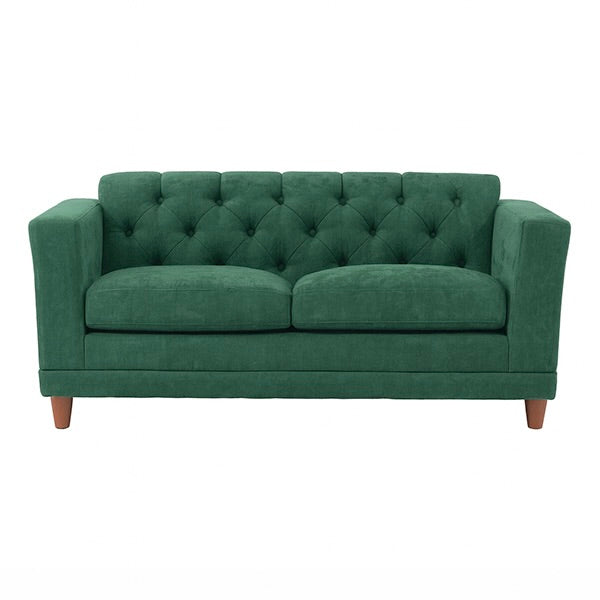 西海岸サーフスタイル　グリーンファブリックヴィンテージデザインソファ　VINCENT