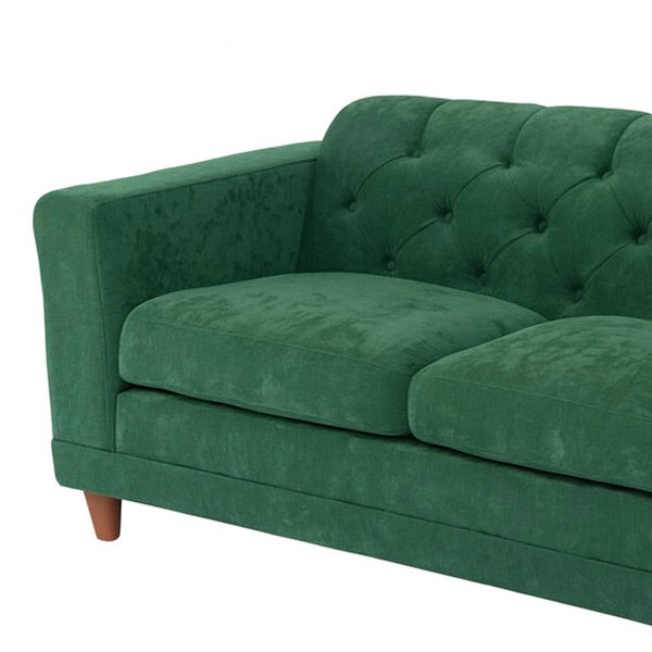 西海岸サーフスタイル　グリーンファブリックヴィンテージデザインソファ　VINCENT