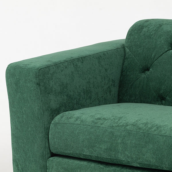 西海岸サーフスタイル　グリーンファブリックヴィンテージデザインソファ　VINCENT