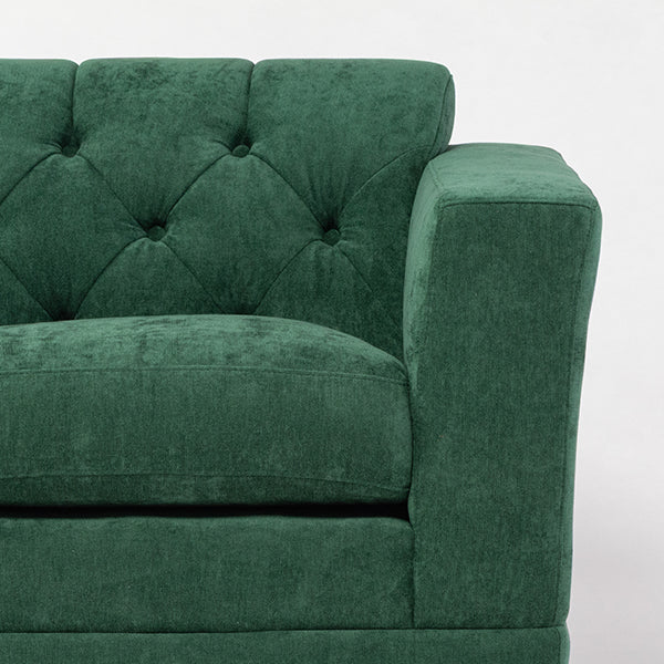 西海岸サーフスタイル　グリーンファブリックヴィンテージデザインソファ　VINCENT