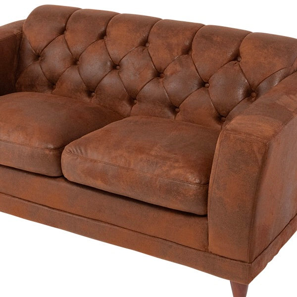 西海岸サーフスタイル  バックスキン調ファブリックヴィンテージデザインソファ