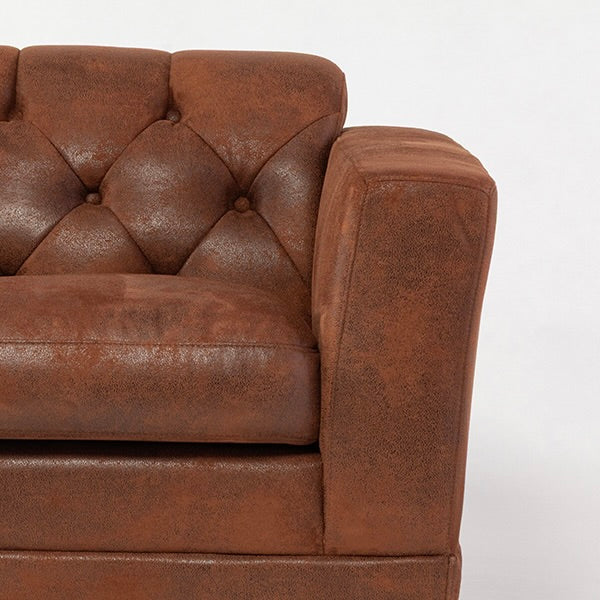 西海岸サーフスタイル  バックスキン調ファブリックヴィンテージデザインソファ