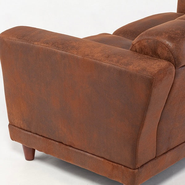 西海岸サーフスタイル  バックスキン調ファブリックヴィンテージデザインソファ