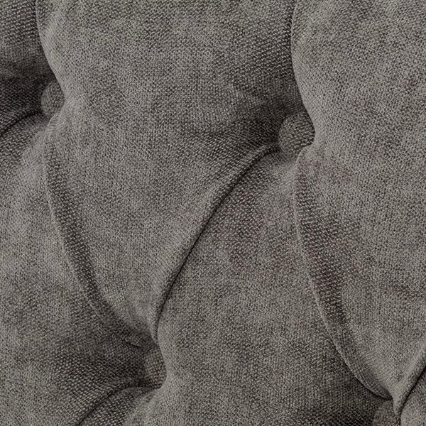 グレーファブリックコンパクトチェスターフィールドラウンジ2シーターソファ　VINCENT