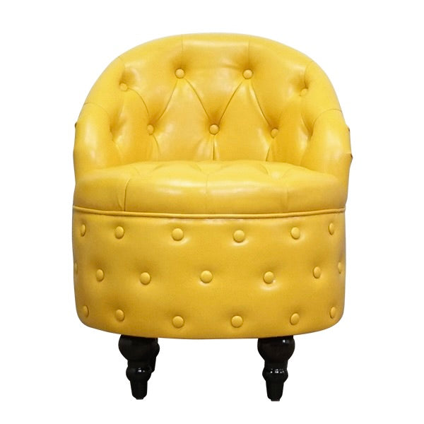 イエローPUレザーチェア