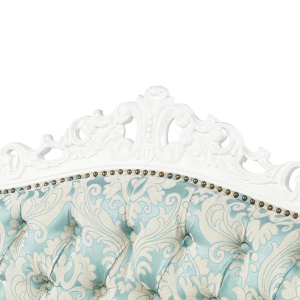 アンティークホワイトフレームイタリアンロコココンパクト2シーターソファ　Symphonyシリーズ (コピー)