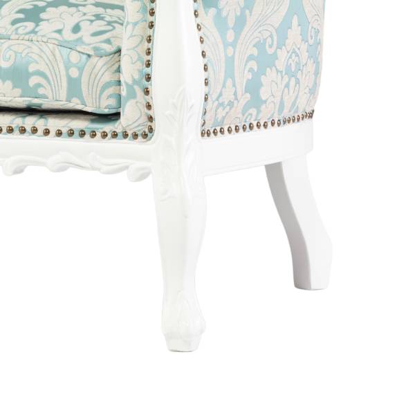 アンティークホワイトフレームイタリアンロコココンパクト2シーターソファ　Symphonyシリーズ (コピー)