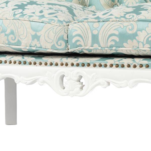 アンティークホワイトフレームイタリアンロコココンパクト2シーターソファ　Symphonyシリーズ (コピー)