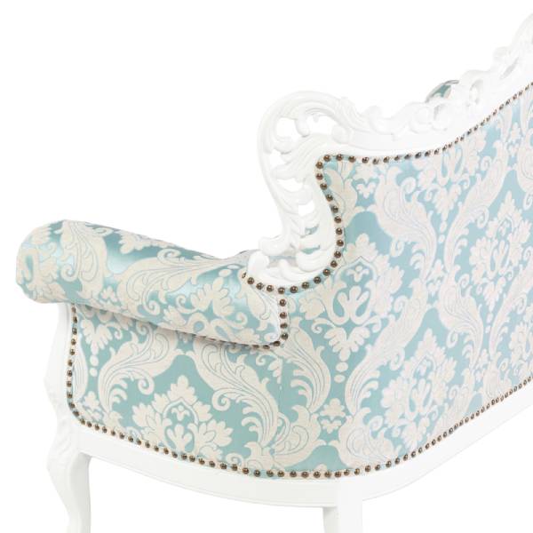 アンティークホワイトフレームイタリアンロコココンパクト2シーターソファ　Symphonyシリーズ (コピー)