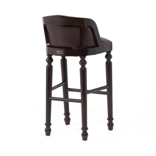 ブラウンPUレザーロココ調カウンターチェア　VINCENT(ヴィンセント)