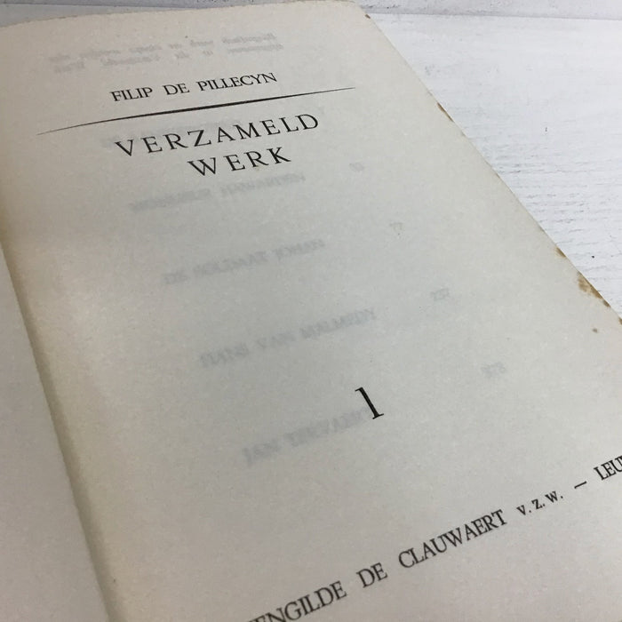 アンティーク 古書 洋書 本 FILIP DE PILLECYN VERZAMELD WERK 1 33179AT