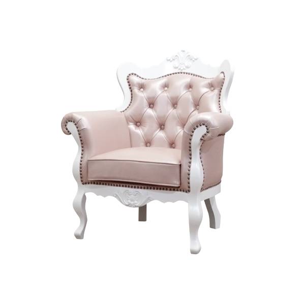 ホワイトフレームシングルソファ