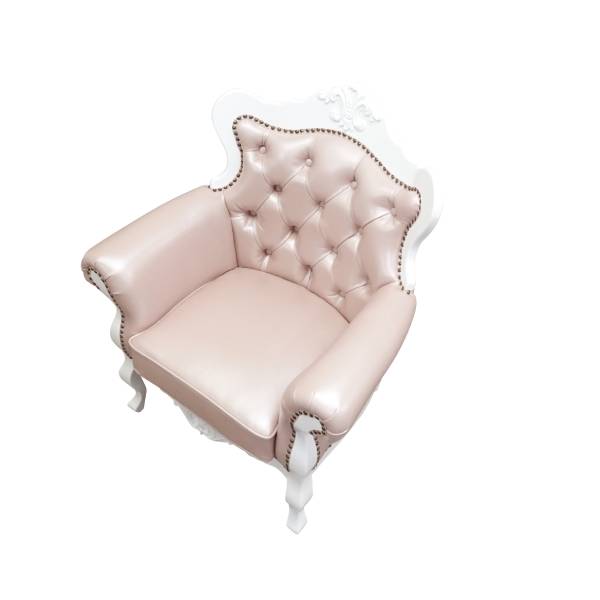 ホワイトフレームシングルソファ