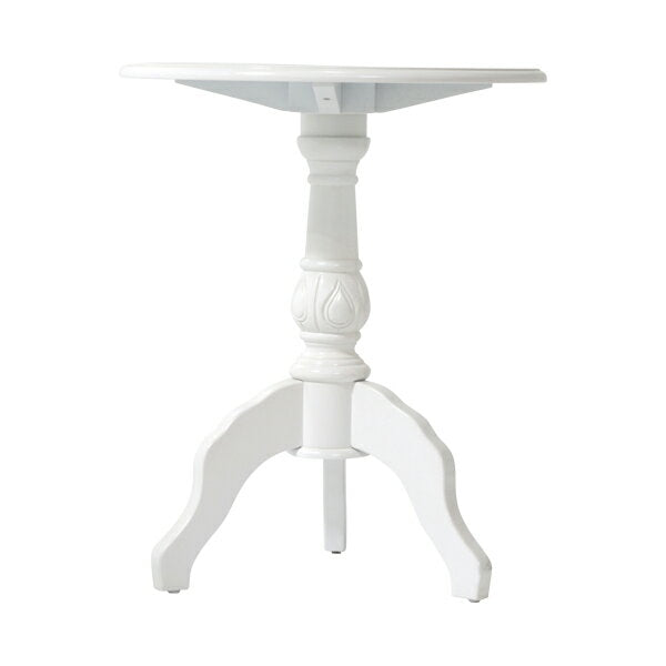 ホワイトサークルカフェテーブル(カフェ家具)