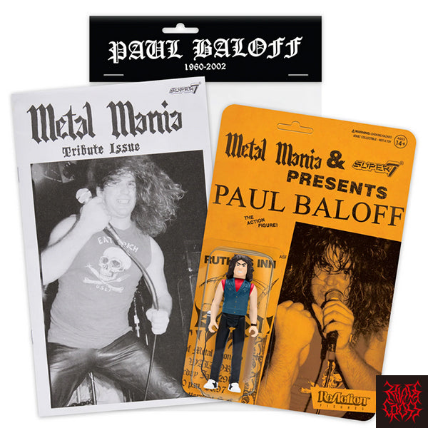 Paul Baloff（ポール・バーロフ） ReAction Figure - Metal Mania Fanzine Bundle